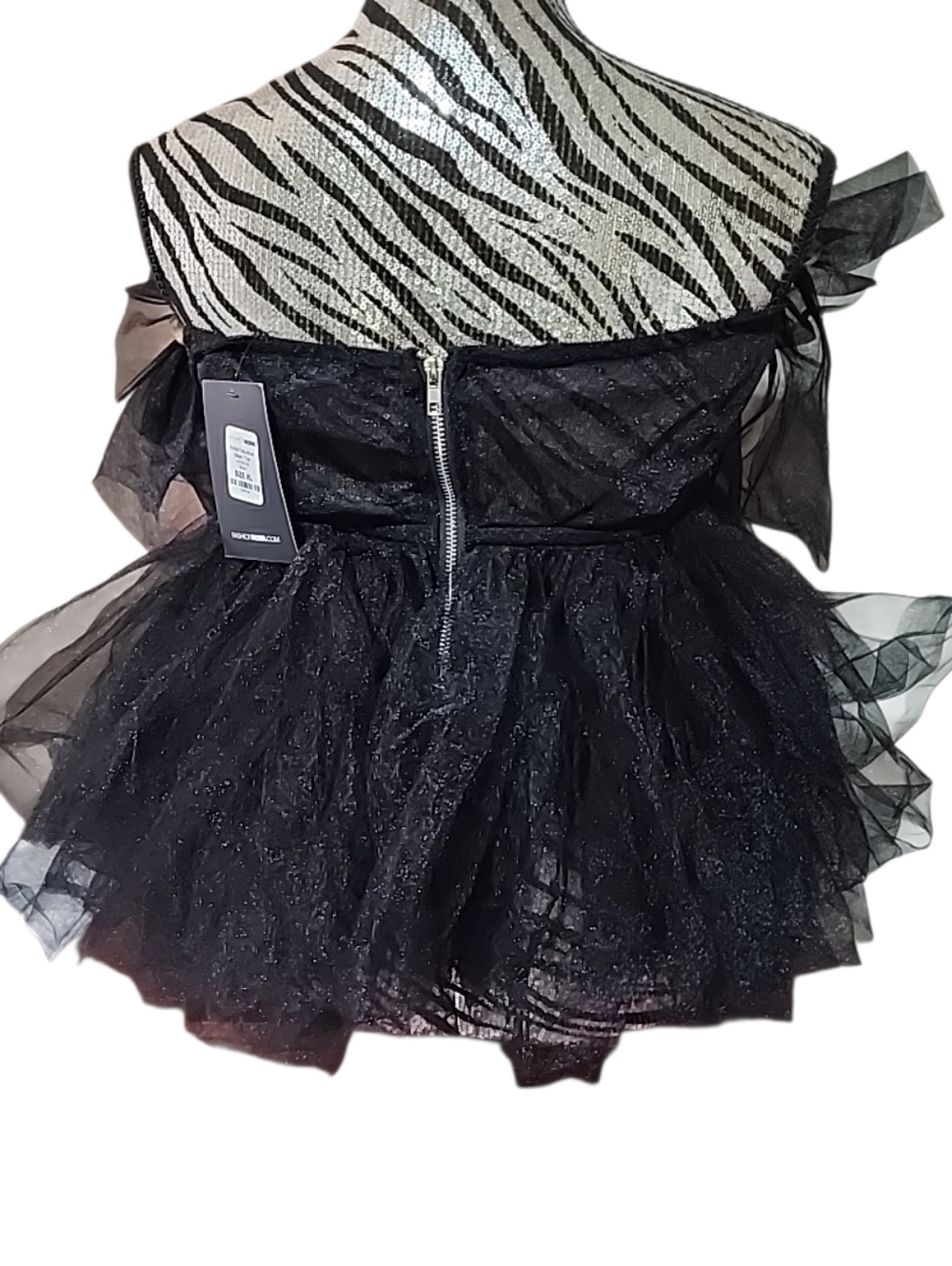 Fashion Nova Extra Fabulous Mesh Tulu Top. Brand New With Tags. Size Xl - Picture 4 of 7